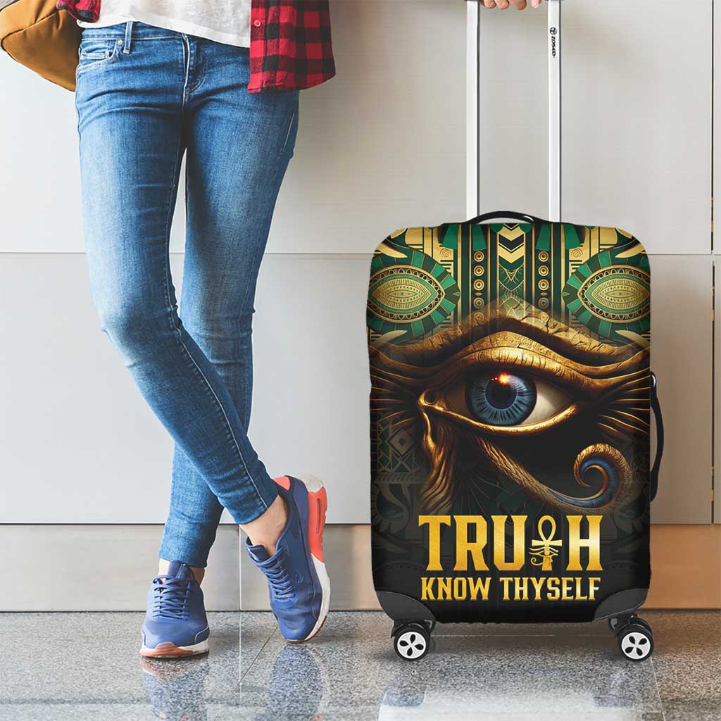 Egypt Eye of Horus Luggage Cover Truth Know Thyself