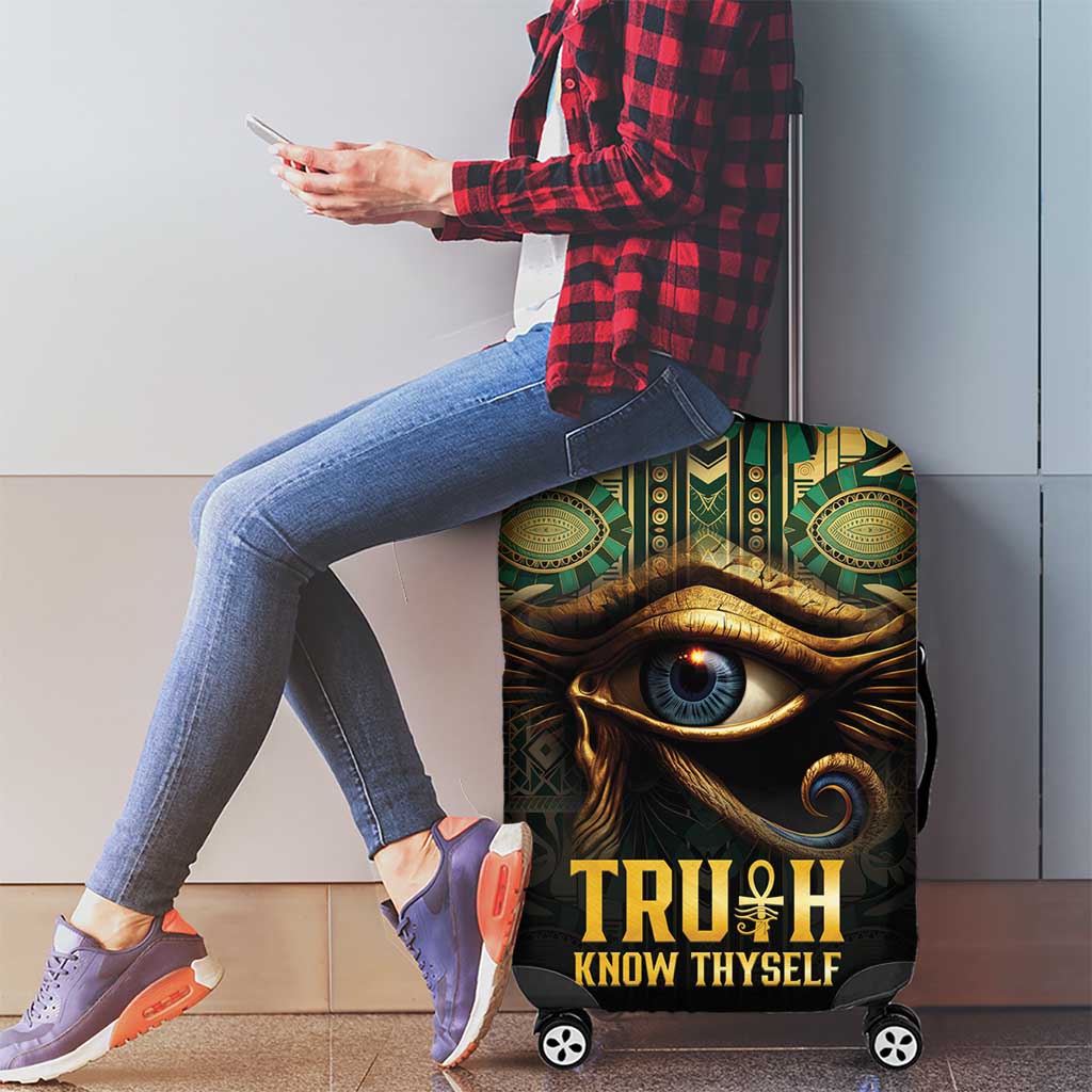 Egypt Eye of Horus Luggage Cover Truth Know Thyself