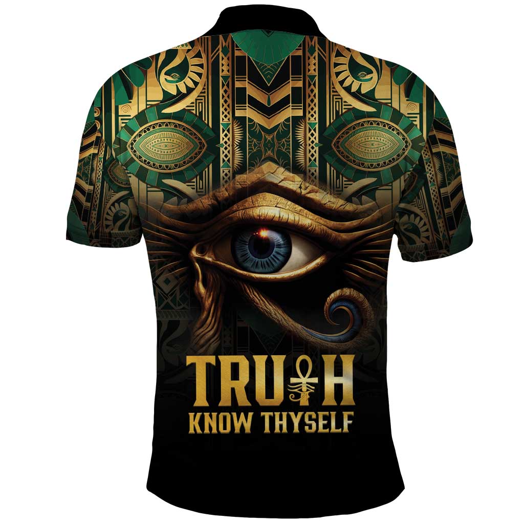 Egypt Eye of Horus Polo Shirt Truth Know Thyself
