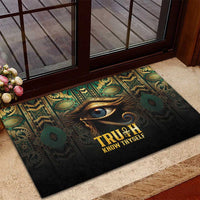 Egypt Eye of Horus Rubber Doormat Truth Know Thyself
