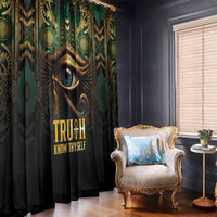 Egypt Eye of Horus Window Curtain Truth Know Thyself