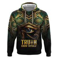Egypt Eye of Horus Zip Hoodie Truth Know Thyself