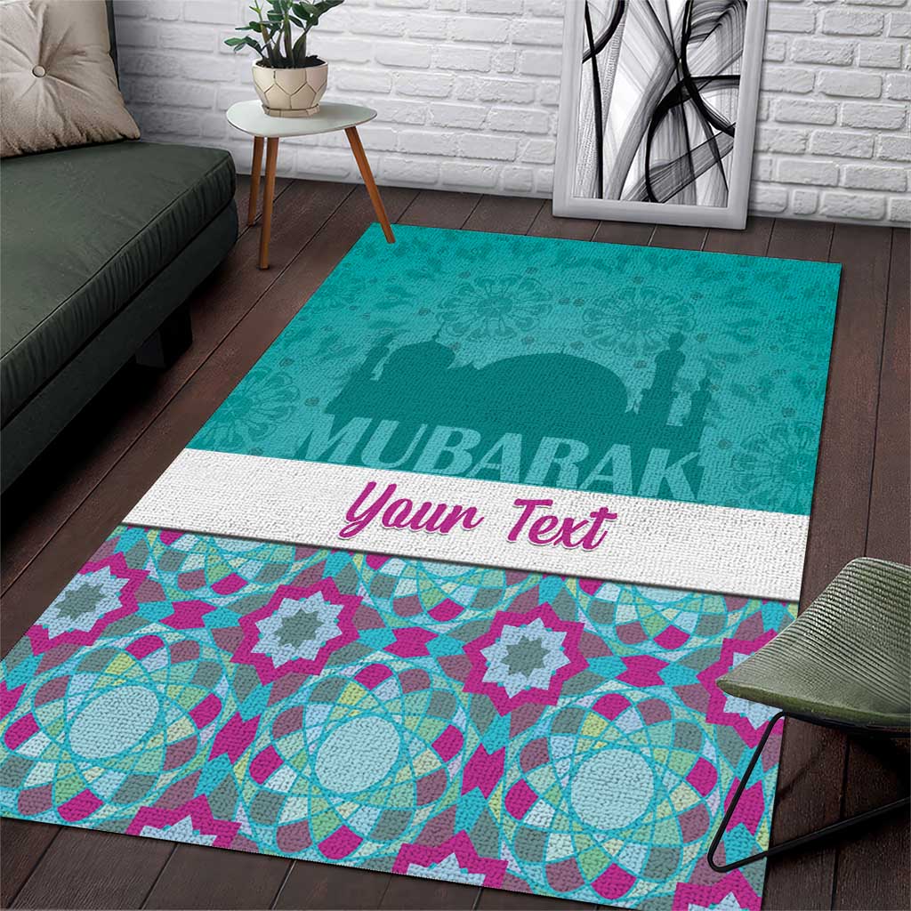 Personalised Eid Mubarak Area Rug Eid al-Fitr