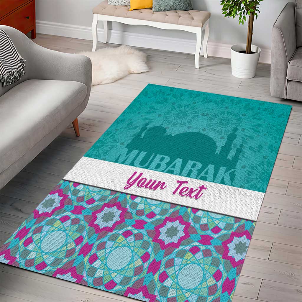 Personalised Eid Mubarak Area Rug Eid al-Fitr
