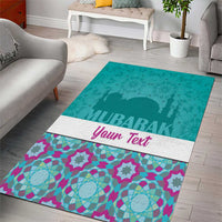 Personalised Eid Mubarak Area Rug Eid al-Fitr