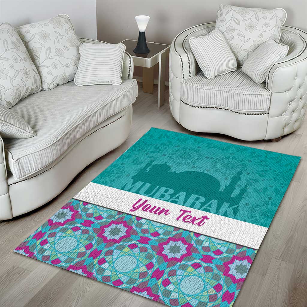 Personalised Eid Mubarak Area Rug Eid al-Fitr