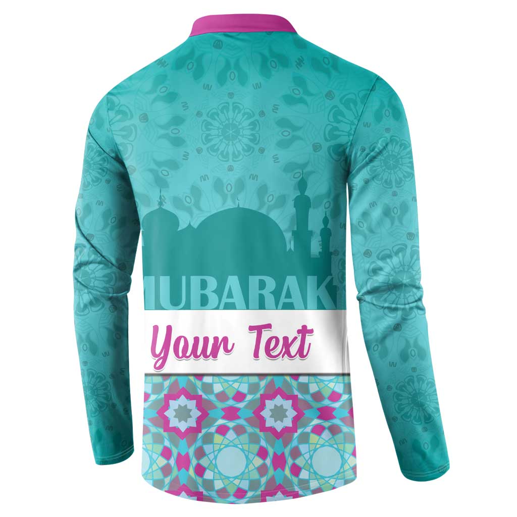 Personalised Eid Mubarak Button Sweatshirt Eid al-Fitr