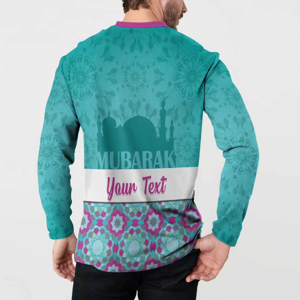 Personalised Eid Mubarak Button Sweatshirt Eid al-Fitr