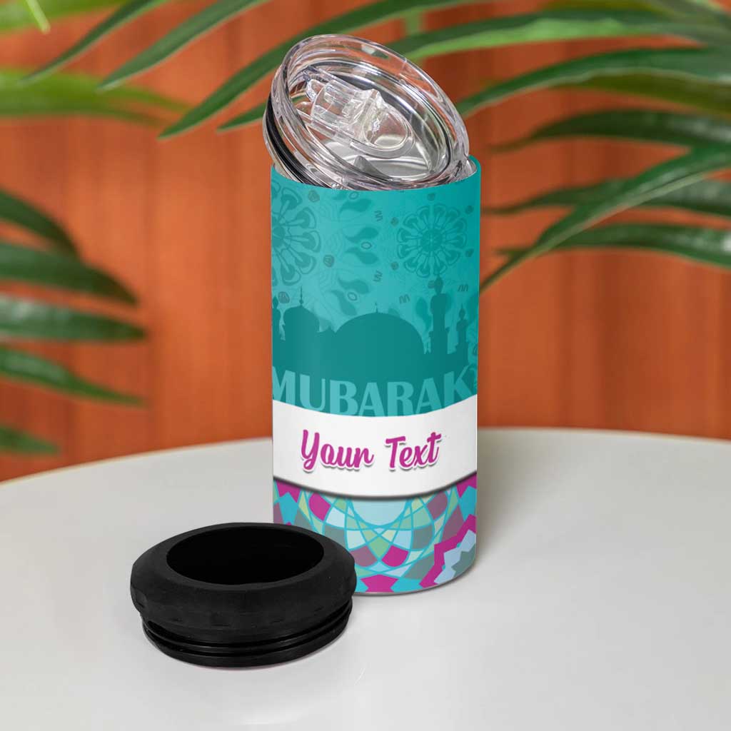 Personalised Eid Mubarak 4 in 1 Can Cooler Tumbler Eid al-Fitr