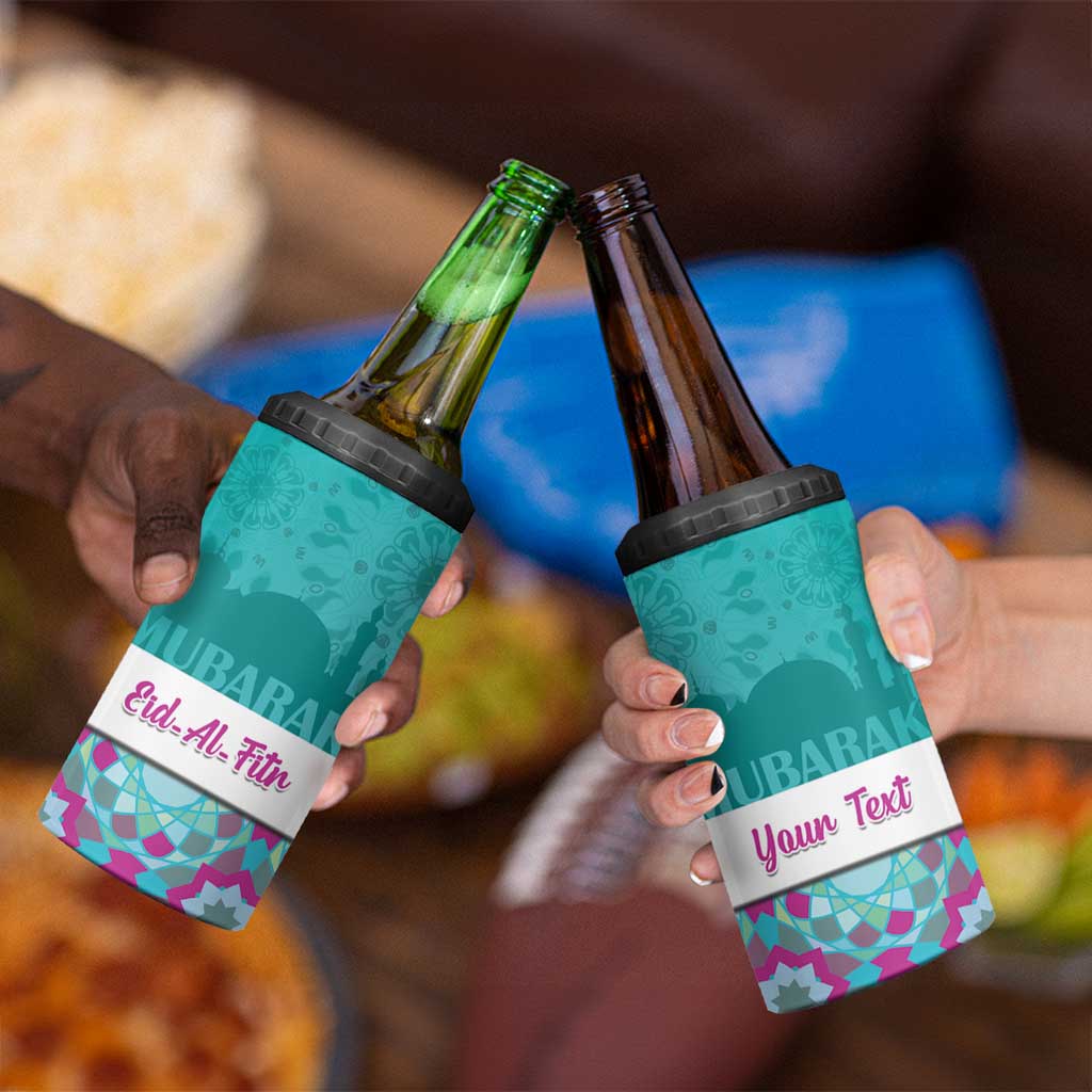 Personalised Eid Mubarak 4 in 1 Can Cooler Tumbler Eid al-Fitr