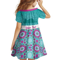 Personalised Eid Mubarak Family Matching Long Sleeve Bodycon Dress and Hawaiian Shirt Eid al-Fitr