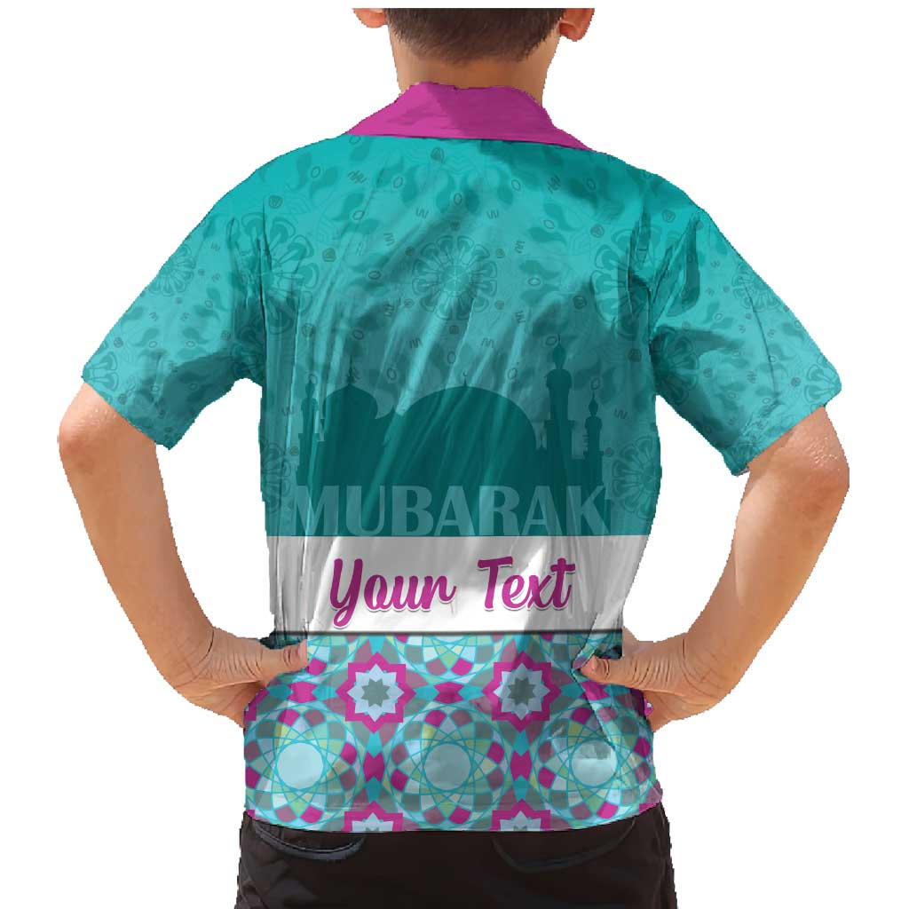 Personalised Eid Mubarak Family Matching Mermaid Dress and Hawaiian Shirt Eid al-Fitr