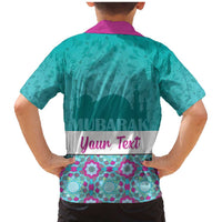 Personalised Eid Mubarak Family Matching Mermaid Dress and Hawaiian Shirt Eid al-Fitr