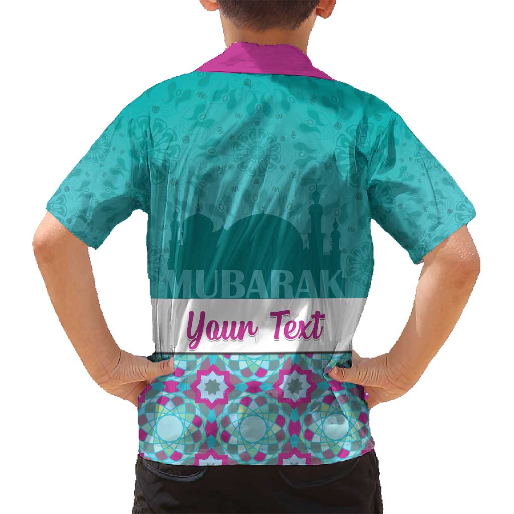 Personalised Eid Mubarak Family Matching Puletasi and Hawaiian Shirt Eid al-Fitr