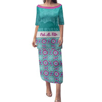 Personalised Eid Mubarak Family Matching Puletasi and Hawaiian Shirt Eid al-Fitr