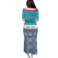 Personalised Eid Mubarak Family Matching Puletasi and Hawaiian Shirt Eid al-Fitr