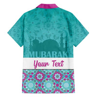 Personalised Eid Mubarak Family Matching Short Sleeve Bodycon Dress and Hawaiian Shirt Eid al-Fitr