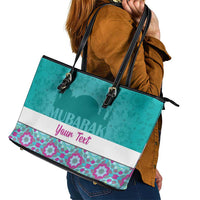 Personalised Eid Mubarak Leather Tote Bag Eid al-Fitr