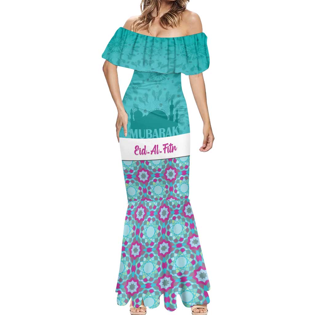 Personalised Eid Mubarak Mermaid Dress Eid al-Fitr