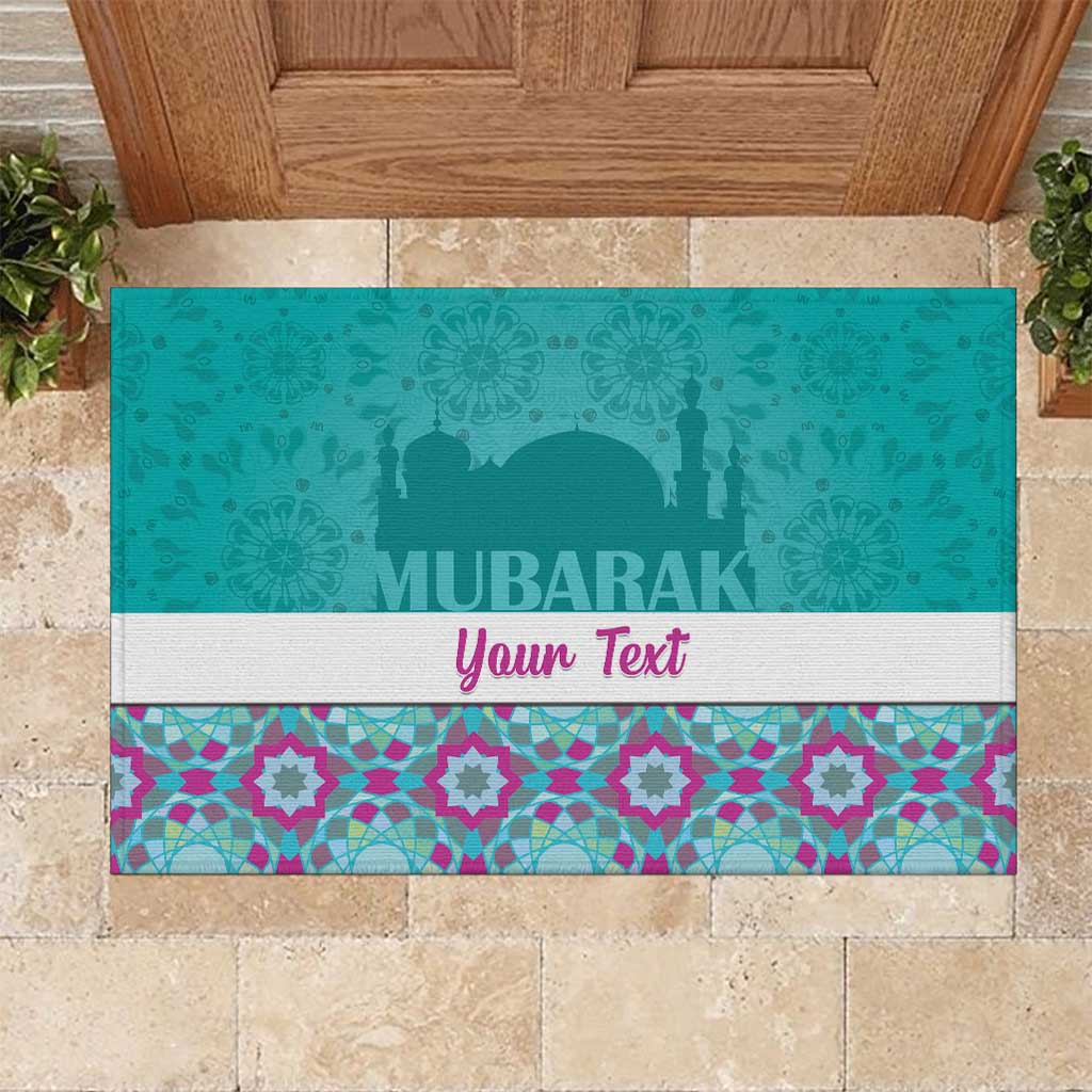 Personalised Eid Mubarak Rubber Doormat Eid al-Fitr