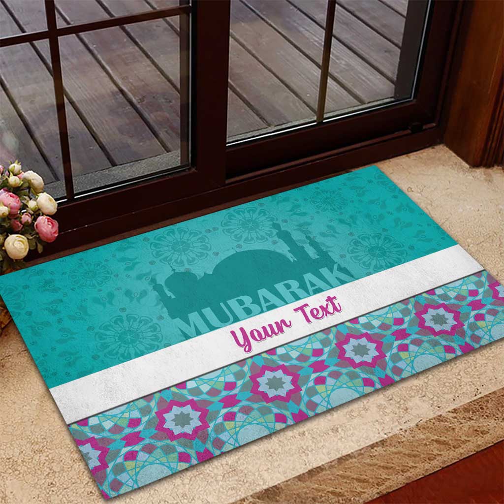 Personalised Eid Mubarak Rubber Doormat Eid al-Fitr