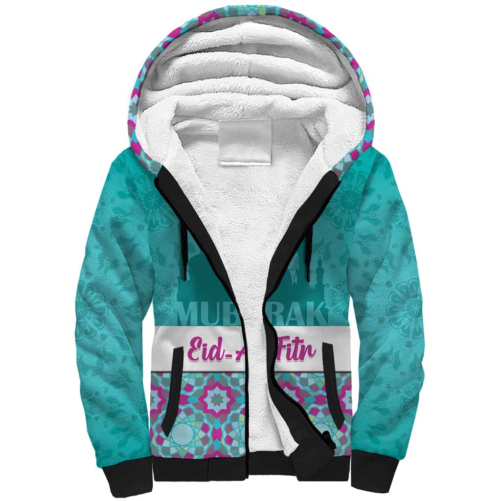 Personalised Eid Mubarak Sherpa Hoodie Eid al-Fitr