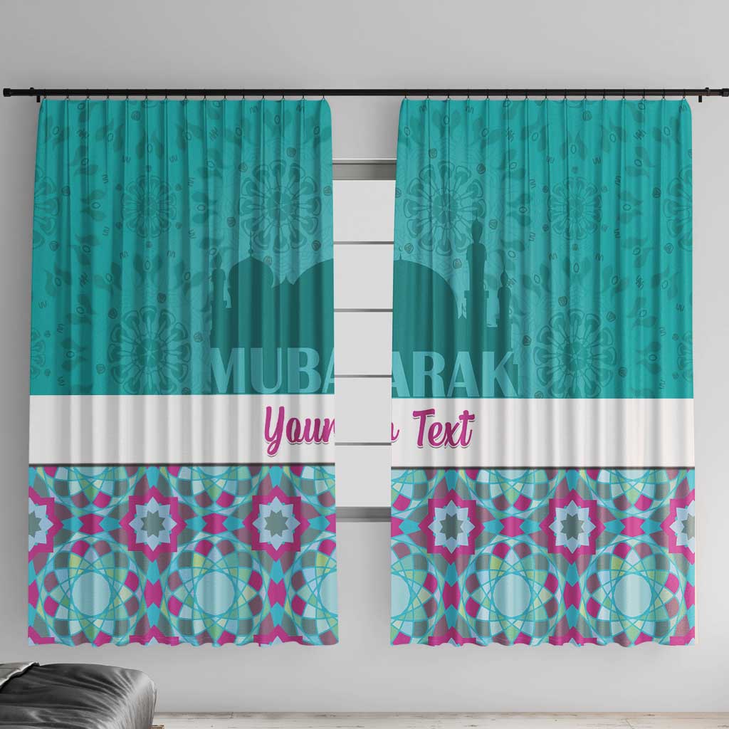 Personalised Eid Mubarak Window Curtain Eid al-Fitr