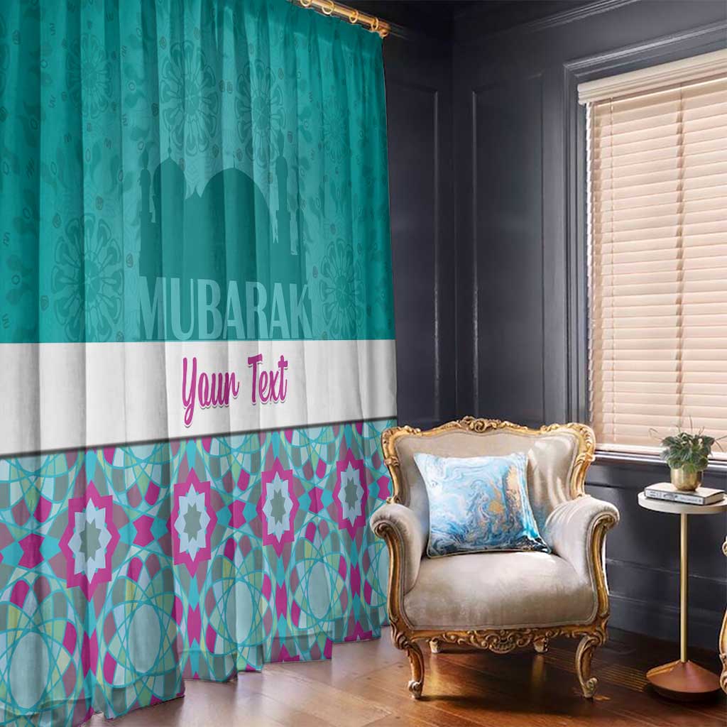 Personalised Eid Mubarak Window Curtain Eid al-Fitr