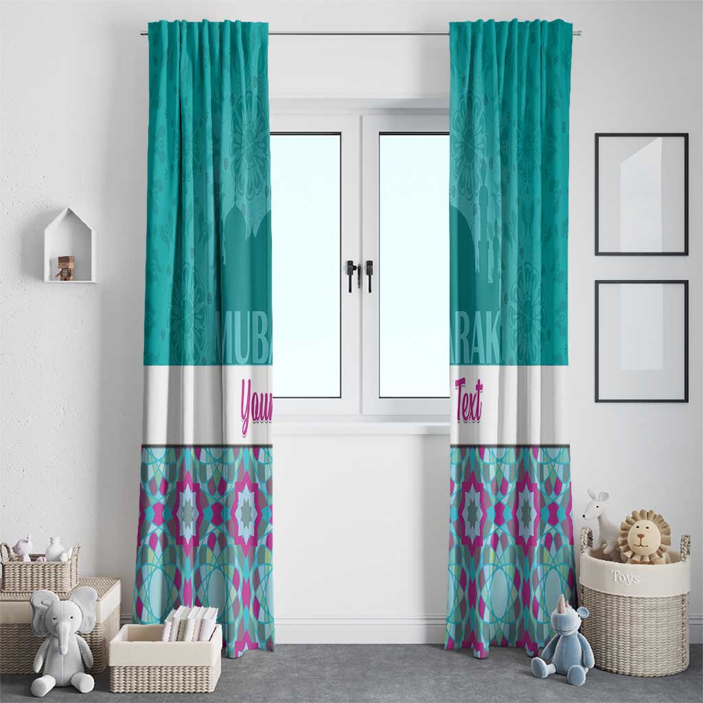 Personalised Eid Mubarak Window Curtain Eid al-Fitr