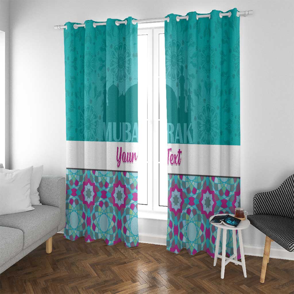 Personalised Eid Mubarak Window Curtain Eid al-Fitr