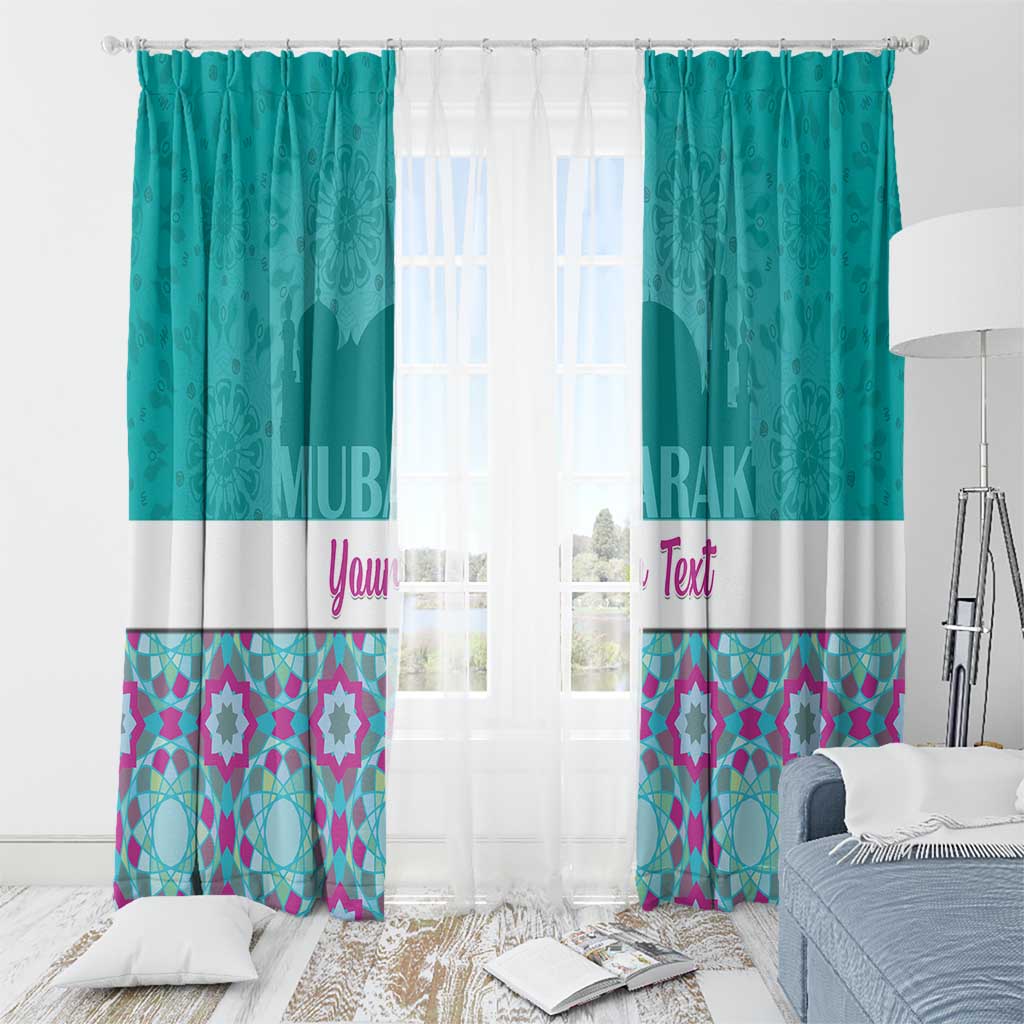 Personalised Eid Mubarak Window Curtain Eid al-Fitr