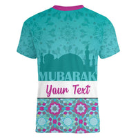 Personalised Eid Mubarak Women V-Neck T-Shirt Eid al-Fitr
