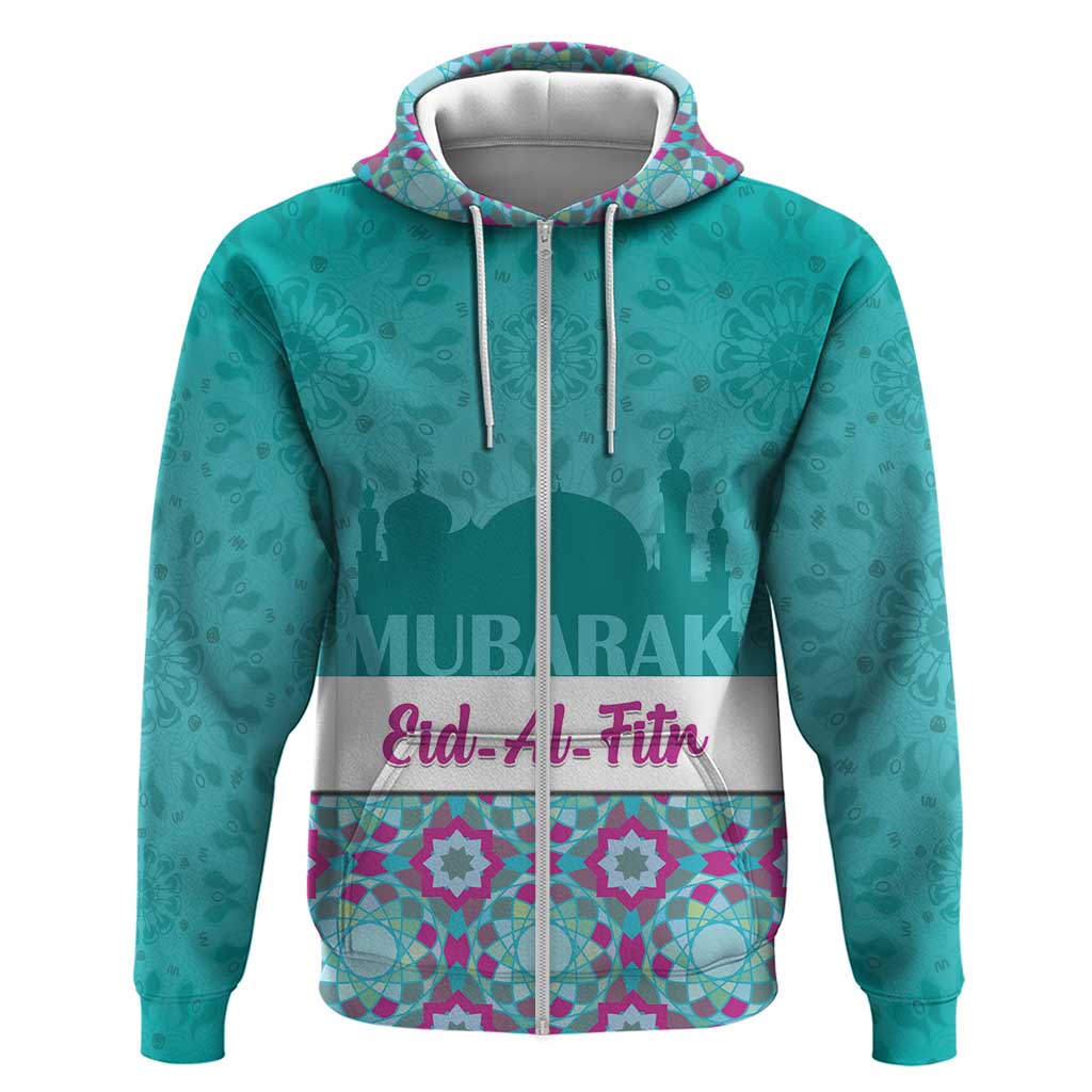 Personalised Eid Mubarak Zip Hoodie Eid al-Fitr