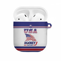 USA Ice Hockey AirPods Case Old Glory On Ice