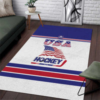 USA Ice Hockey Area Rug Old Glory On Ice