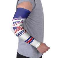 Custom USA Ice Hockey Arm Sleeves Old Glory On Ice