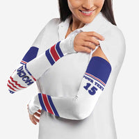 Custom USA Ice Hockey Arm Sleeves Old Glory On Ice