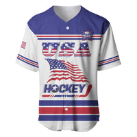 Custom USA Ice Hockey Baseball Jersey Old Glory On Ice