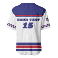 Custom USA Ice Hockey Baseball Jersey Old Glory On Ice