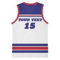 Custom USA Ice Hockey Basketball Jersey Old Glory On Ice