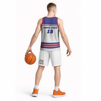 Custom USA Ice Hockey Basketball Jersey Old Glory On Ice