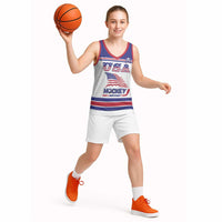 Custom USA Ice Hockey Basketball Jersey Old Glory On Ice