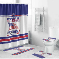 USA Ice Hockey Bathroom Set Old Glory On Ice
