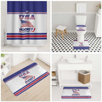 USA Ice Hockey Bathroom Set Old Glory On Ice