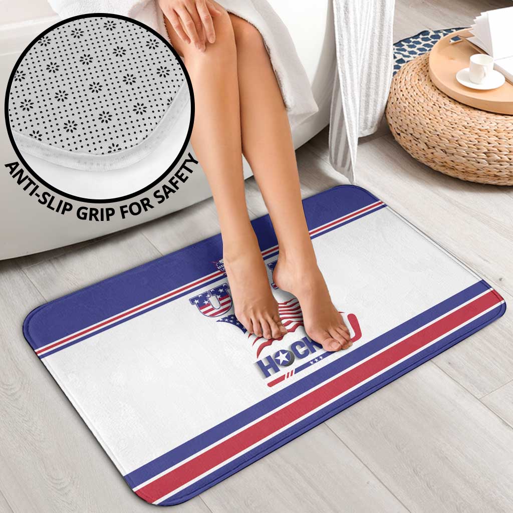 USA Ice Hockey Bathroom Set Old Glory On Ice