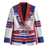 Custom USA Ice Hockey Blazer Old Glory On Ice
