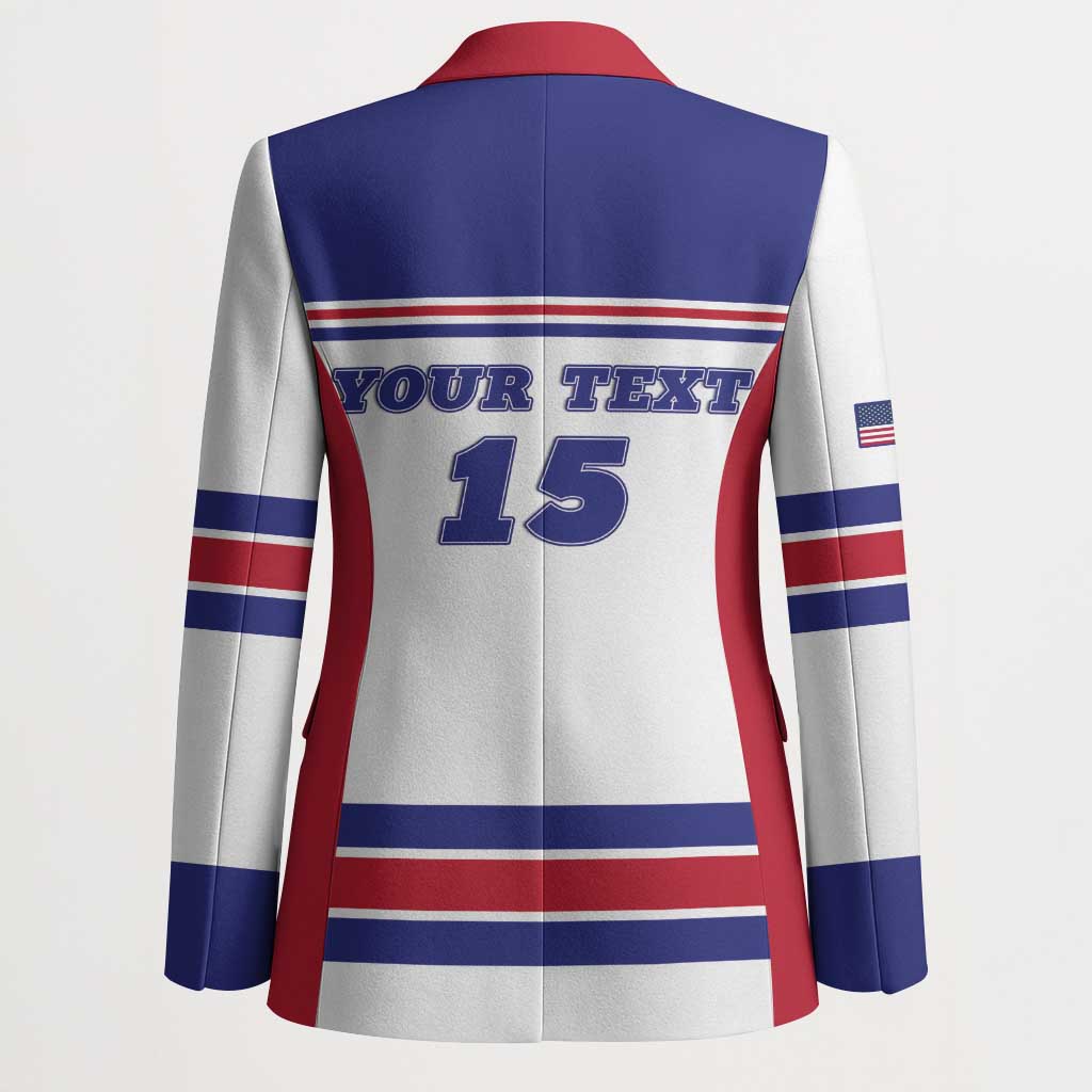 Custom USA Ice Hockey Blazer Old Glory On Ice
