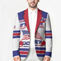 Custom USA Ice Hockey Blazer Old Glory On Ice
