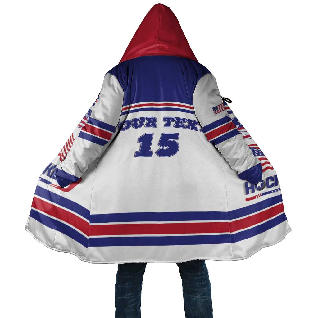 Custom USA Ice Hockey Cloak Old Glory On Ice