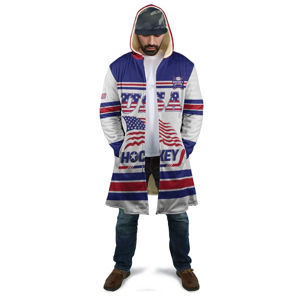 Custom USA Ice Hockey Cloak Old Glory On Ice